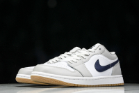 Jordan 1 Low Midnight Navy Neutral Grey