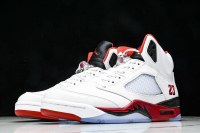 Jordan 5 Retro Fire Red Black Tongue (2025)