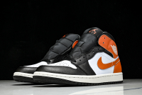 Jordan 1 Mid Black Toe Starfish