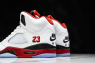 Jordan 5 Retro Fire Red Black Tongue (2025)
